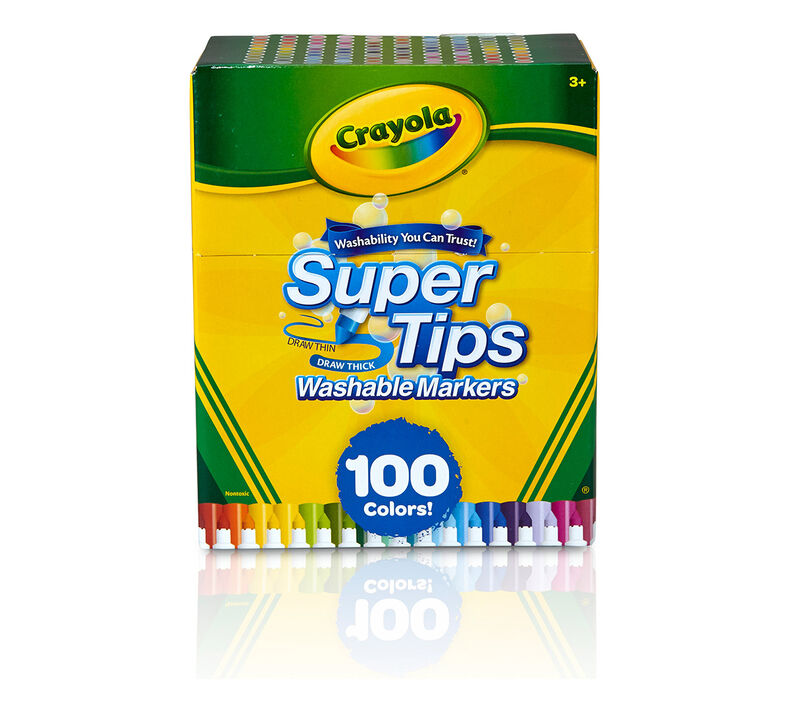 Marcadores Supertips 100 Unidades Crayola