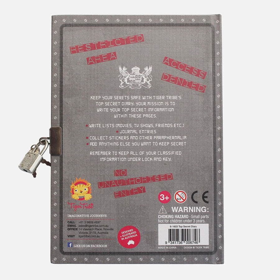 Diario de Vida con candado - Top Secret