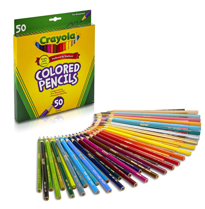 clérigo Nombre provisional Floración Lapices de Colores Crayola 50 Un. – Tienda Umatu