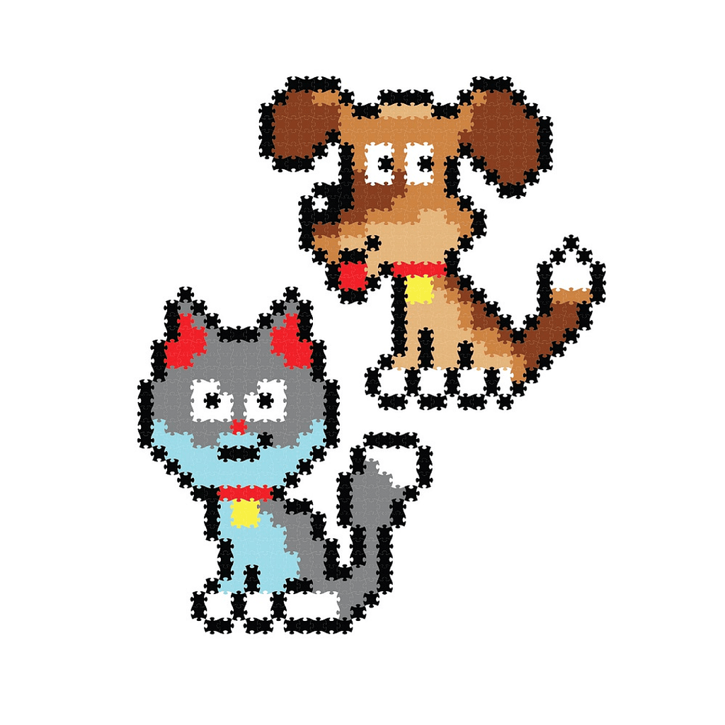 Jixelz Puzzle de Pixeles - Mascotas (700 piezas)