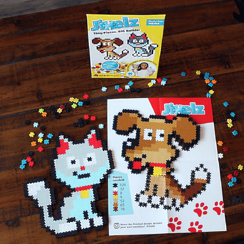 Jixelz Puzzle de Pixeles - Mascotas (700 piezas)