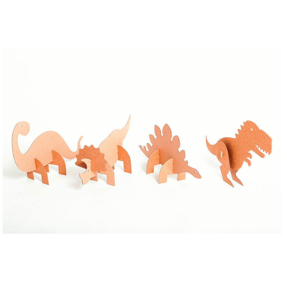 Set de Dinosaurios de Cartón